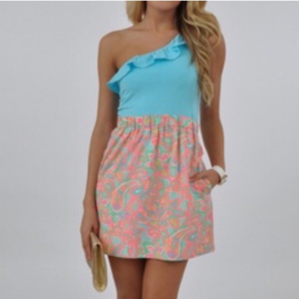 Lilly Pulitzer Dionne One Shoulder Dress